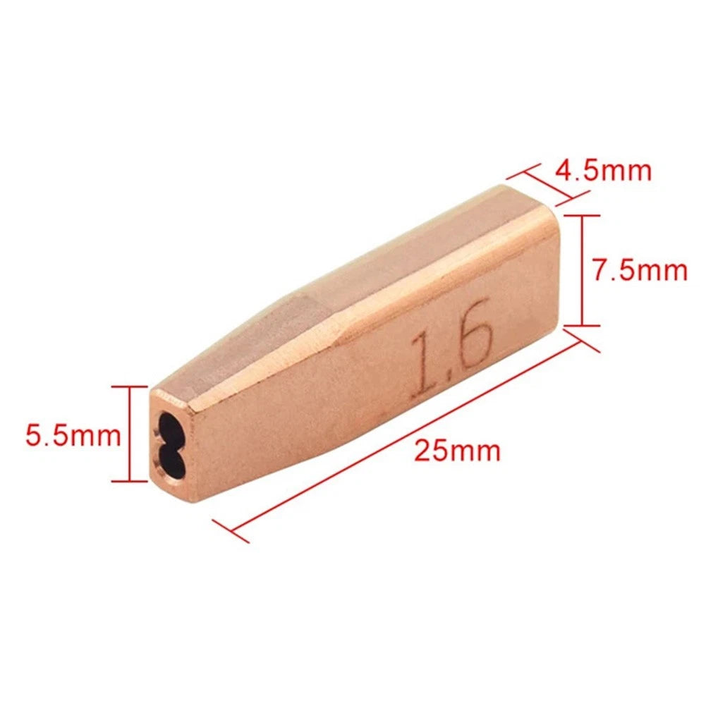 5 Pieces Copper Double Wire Guide Nozzle for CQWY SUP21S