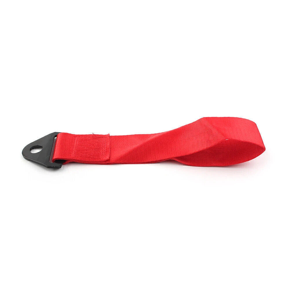 Tow Strap for Universal Racing Car (Rally Hook, Red)