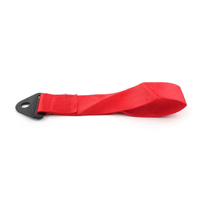 Tow Strap for Universal Racing Car (Rally Hook, Red)