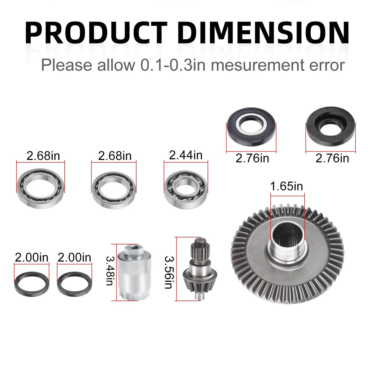 Rear Differential Rebuild Kit for Honda TRX250 (2001–2008)
