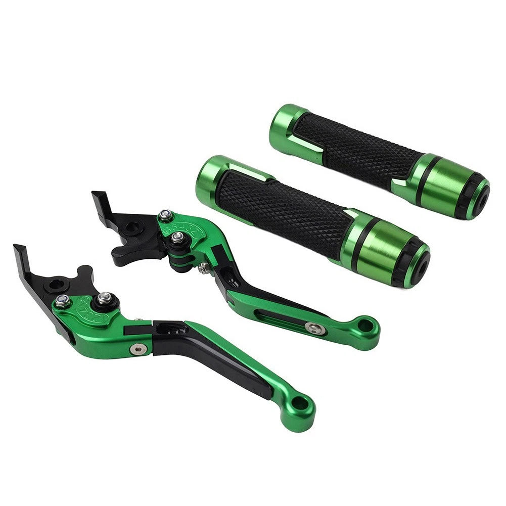 Folding Extendable Brake Clutch Lever for Honda CRF1000L (2016–2020) Green