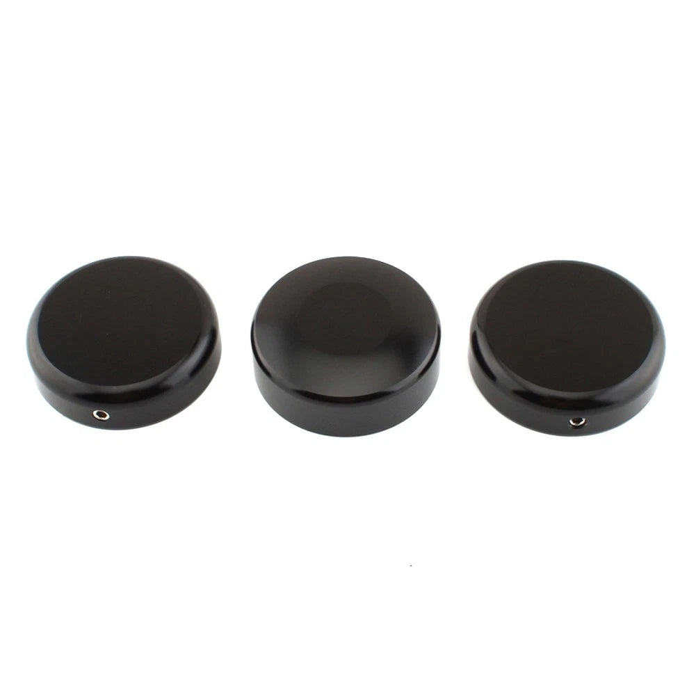 3pcs Top Fork Tube Stem Nut For Harley V-ROD NIGHT ROD SPECIAL 2007-2011 Black