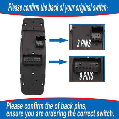 Driver Side Power Window Switch for Jeep Cherokee (2014–2017) 68141894AA