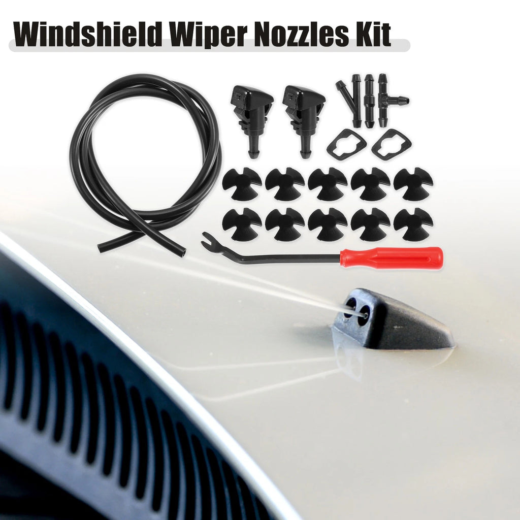 Windshield Washer Nozzle Kit Front with 1M Hose for RAM (2009–2018)