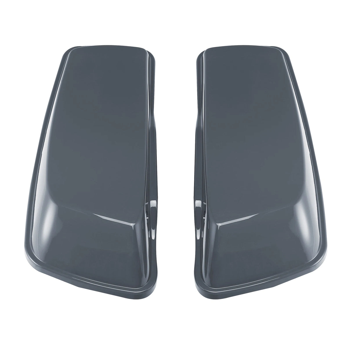 Hard Saddlebag Lids for Harley Road King, Street Glide (2014–2024) - Gunship Gray