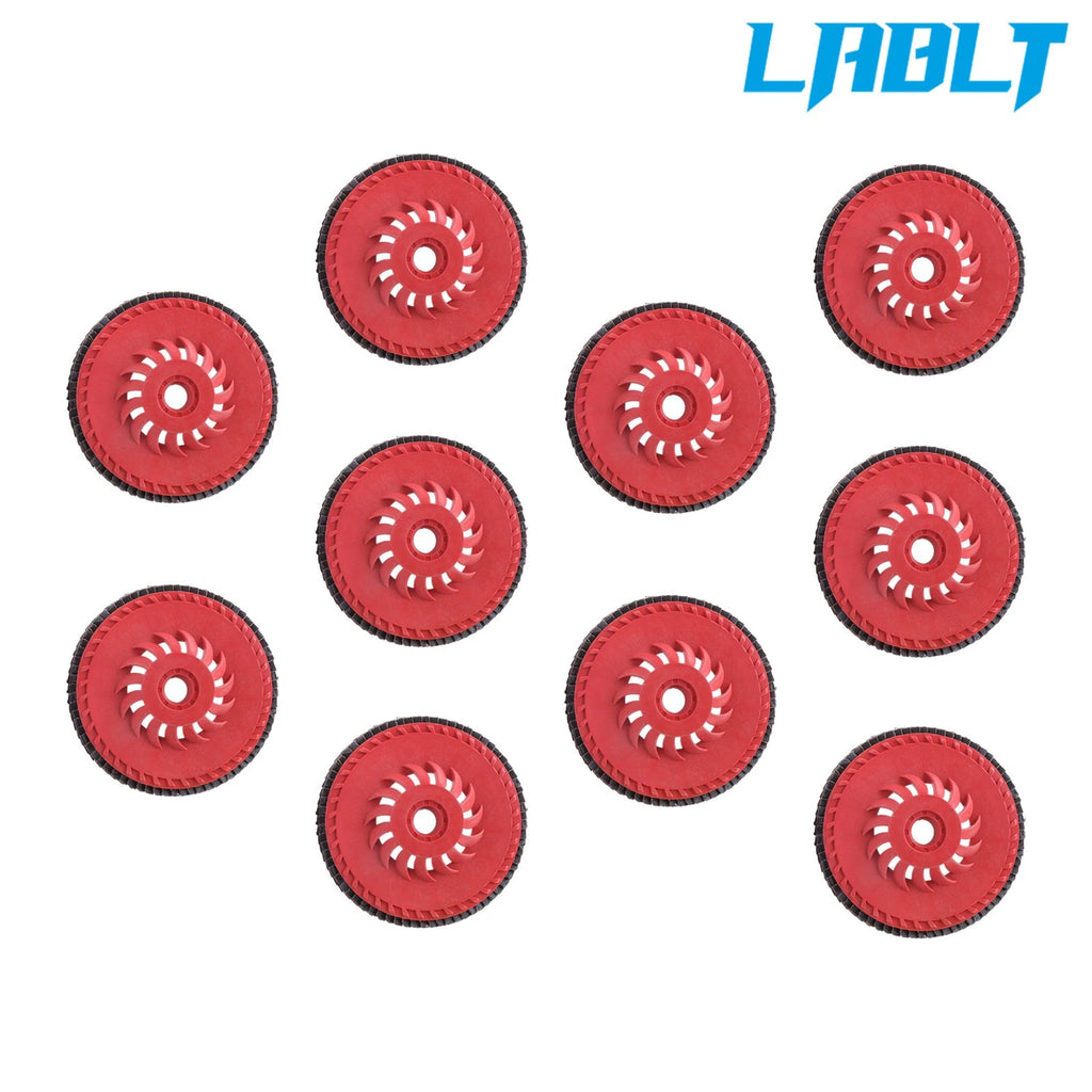 10 Pack Flap Sanding Discs for LABLT (4-1/2"×7/8", Type Grit T27)