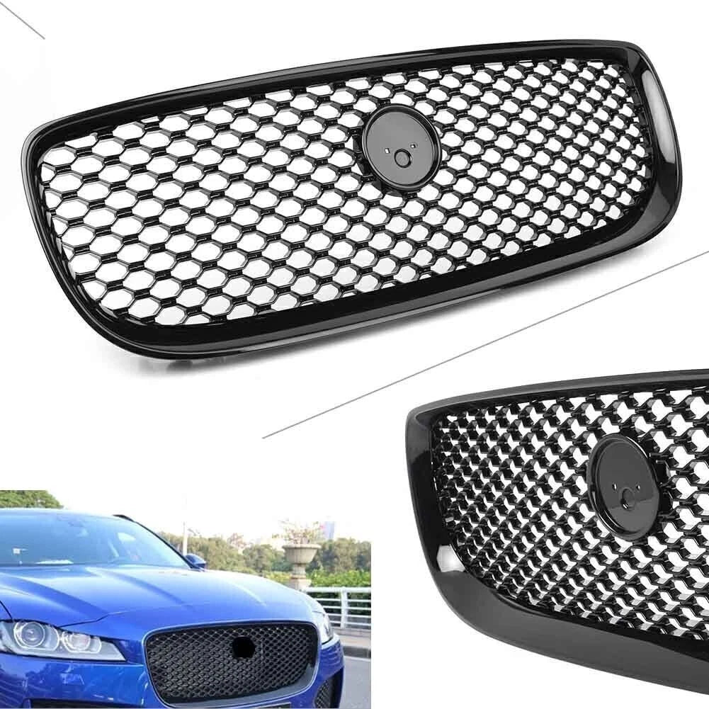 Honeycombe Style Mesh Front Bumper Grille for Jaguar XE (2015–2018)