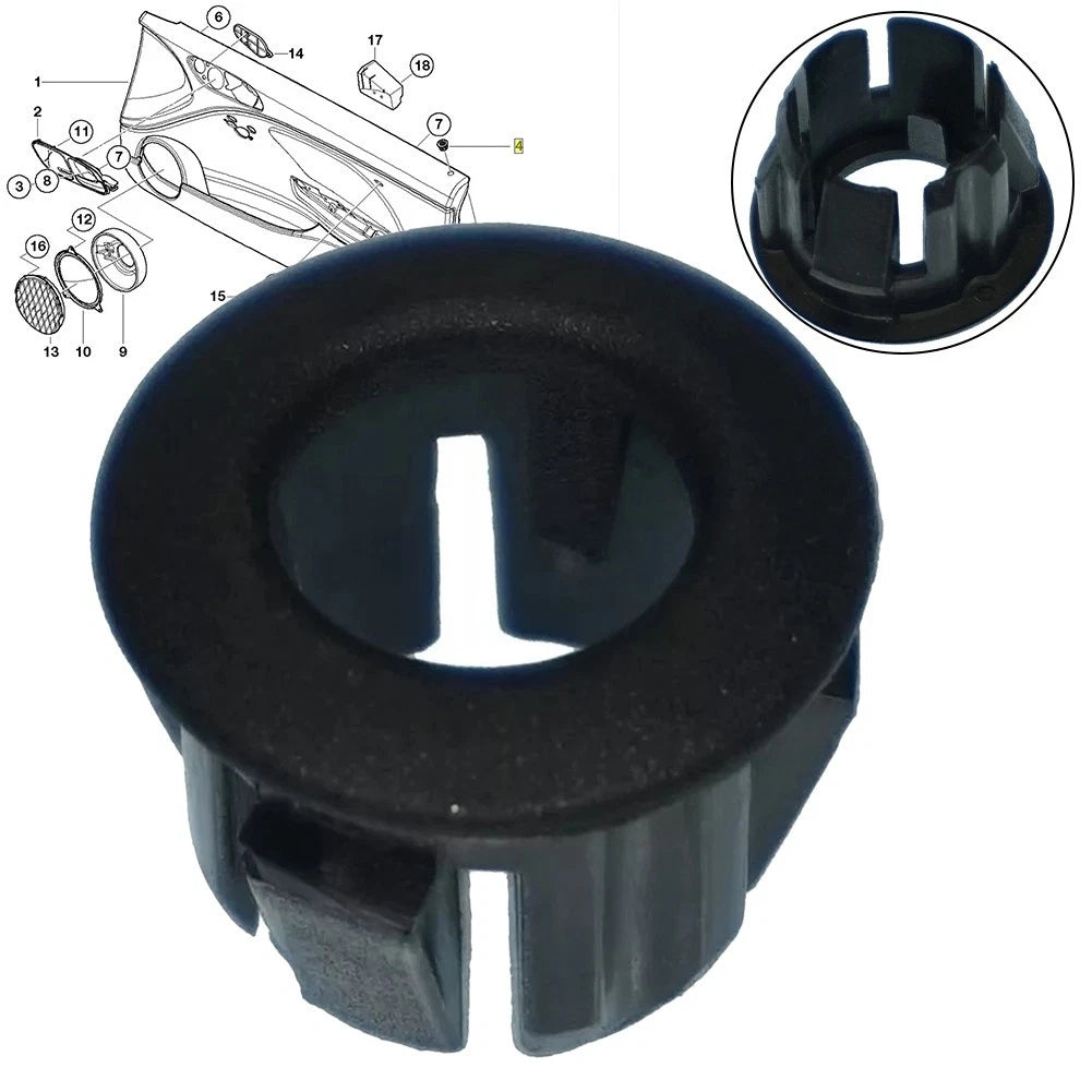 Right Door Lock Pin Button Trim for BMW E46 E63 E64 (2000–2007) OEM 51418223132