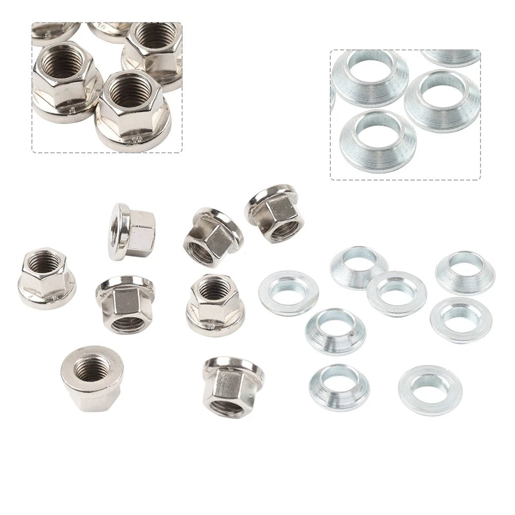 8pcs Wheel Flange Lug Nut Kit M10-1.25 for Honda TRX450R (2004–2009)