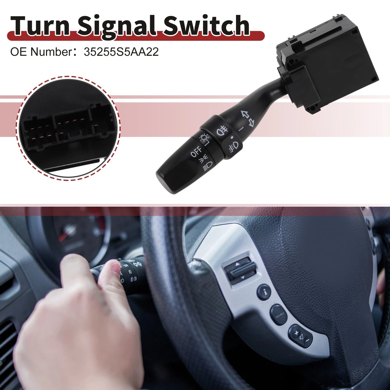 Turn Signal Switch for Honda Civic ES1 ES5 ES7 ES8 (2002–2005)