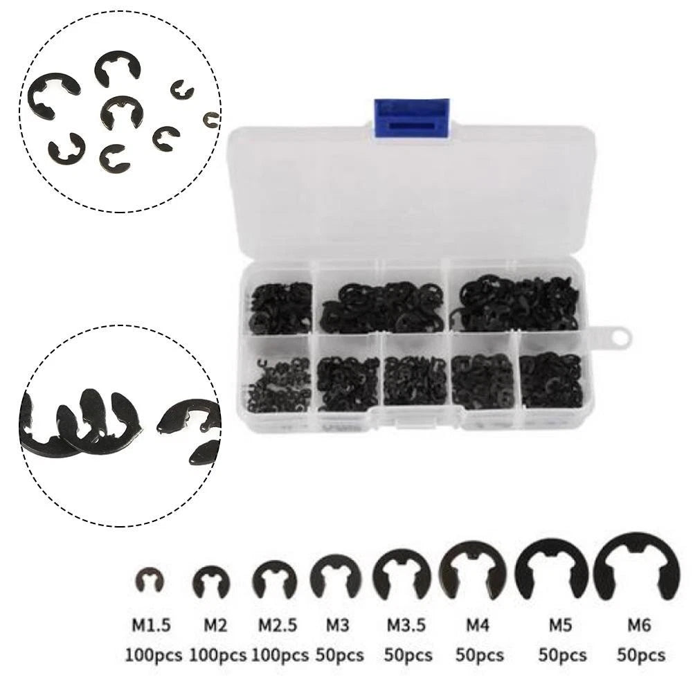 550pcs Assorted Clips Set for Universal Applications (C Circlip)