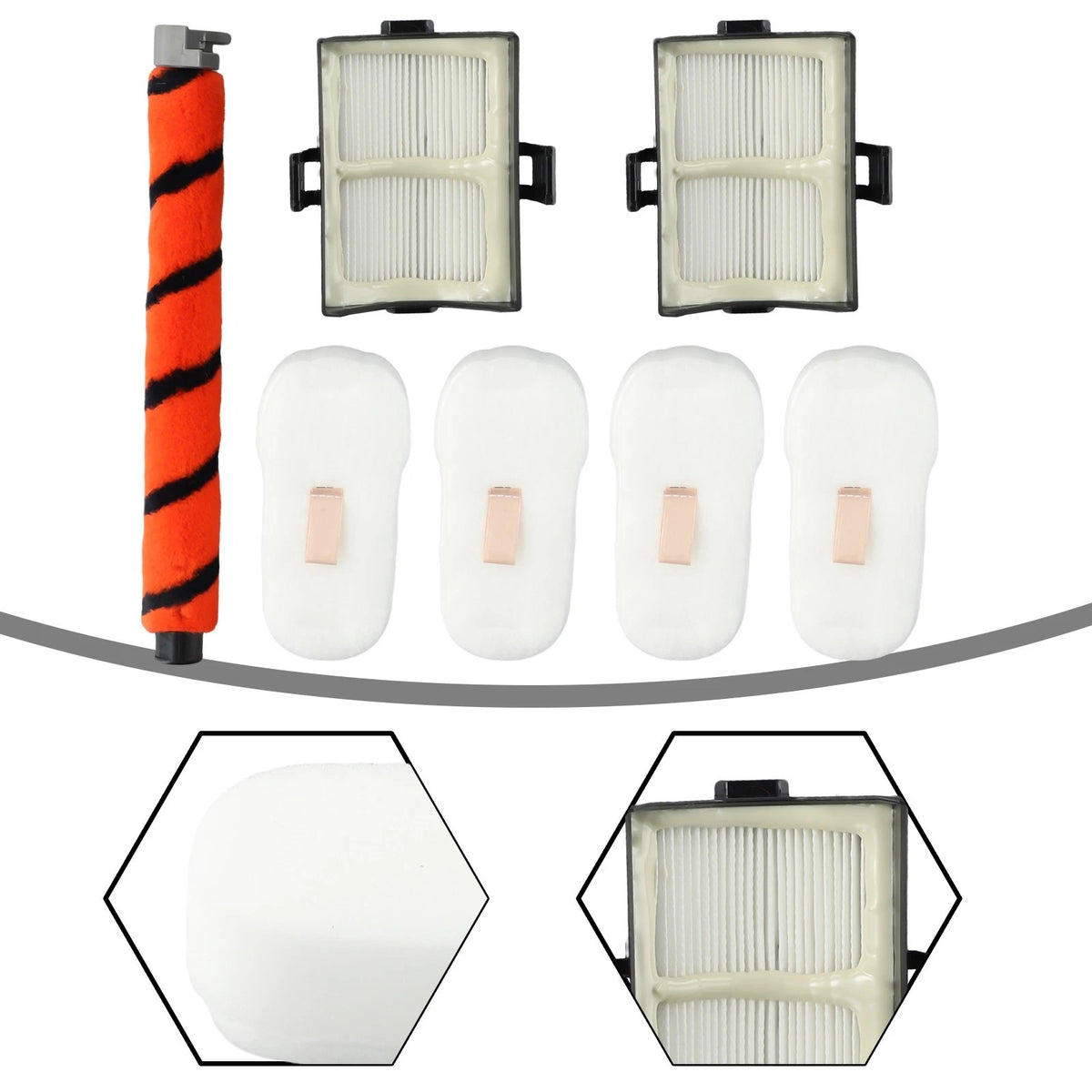 Roller Brush Foam Filter Kit for Clean Tools Accessories