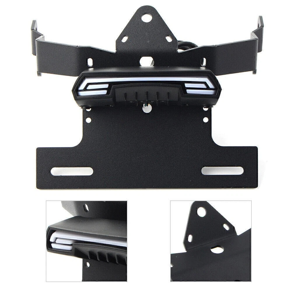 LED Tail Light License Plate Frame Mounting Bracket for Kawasaki Vulcan S (2015–2021)