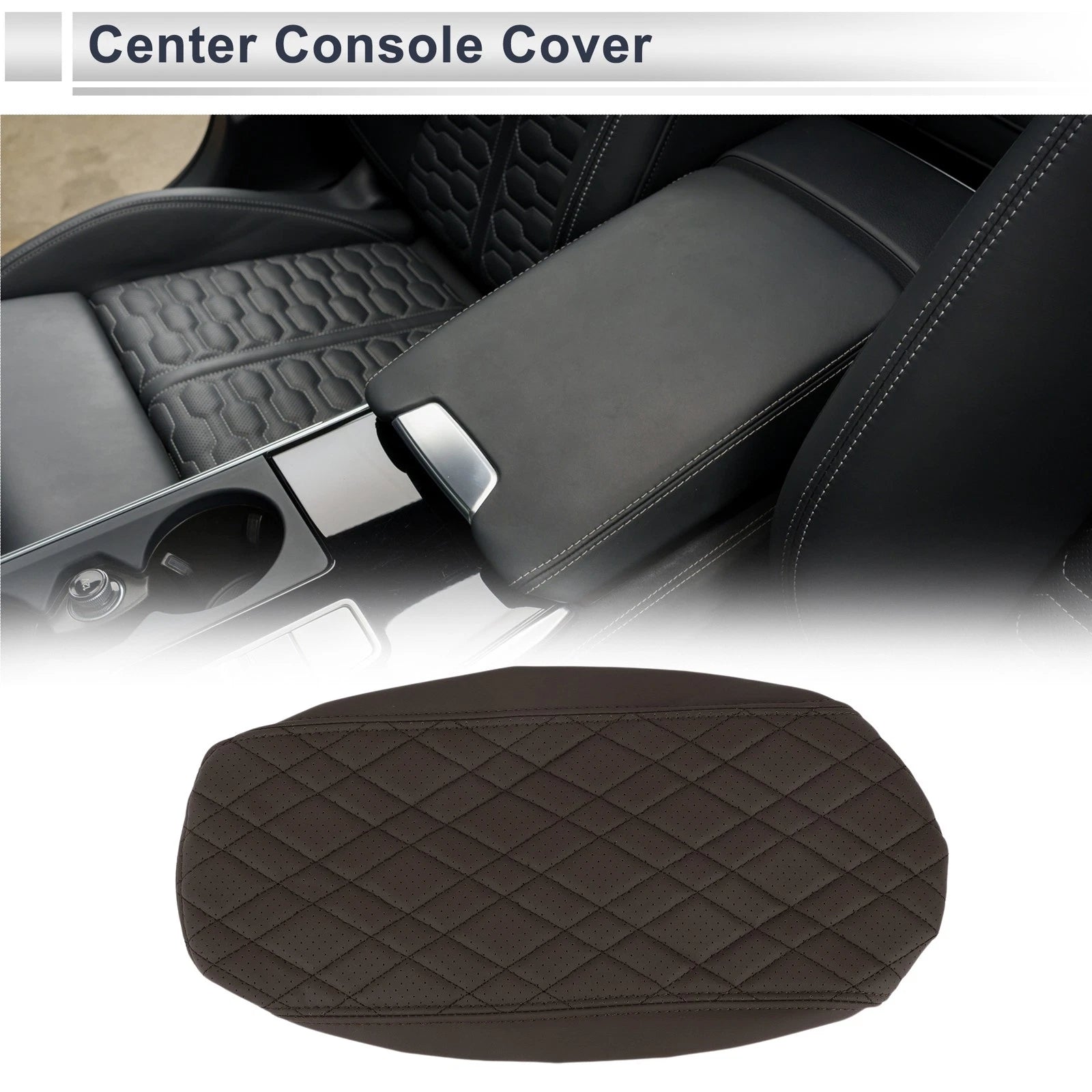 Car Center Console Cover for BMW X3 (2011–2017) Deep Brown 1 Piece