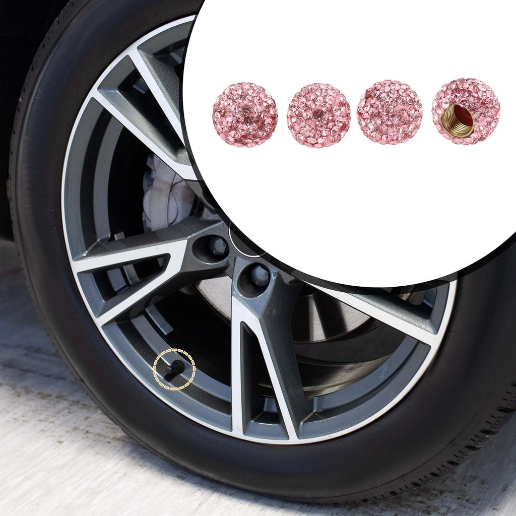 Tire Valve Stem Caps Replacement for Car SUV Bike RV (4 Pack) (4pcs)