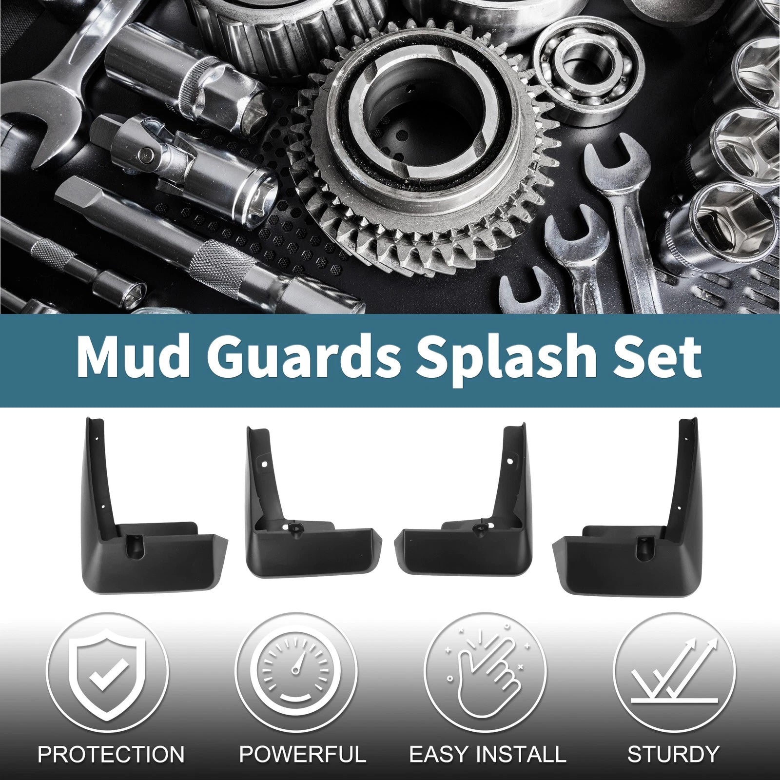 Mud Flaps Splash Guards 1Set for Toyota Sienna (2022–2024)