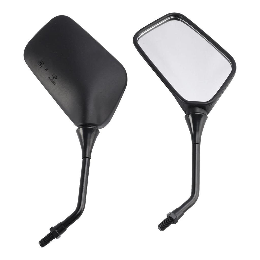 Pair Black Rearview Mirrors for Kawasaki KLR250 KLR600 KLR650 (1987–2007)
