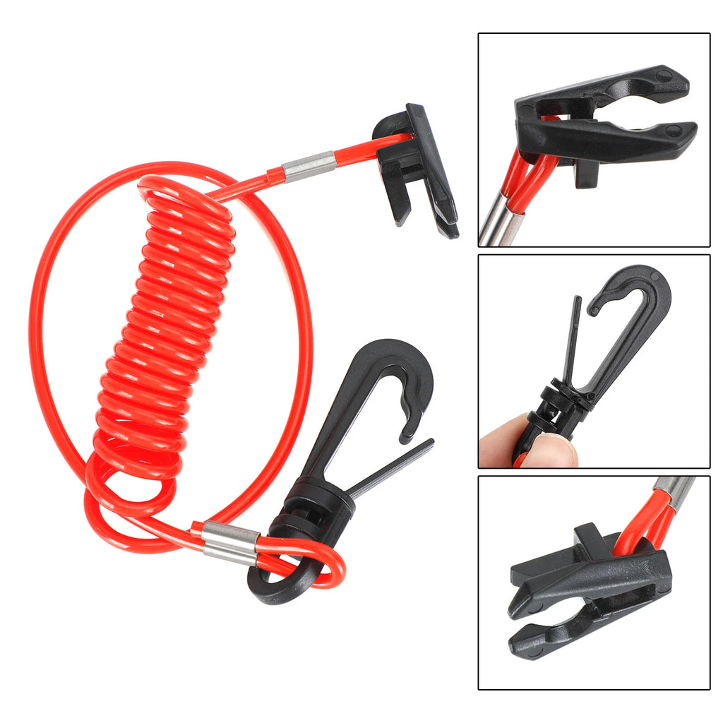 Stop Switch Clip & Lanyard for Johnson Evinrude (0432230)
