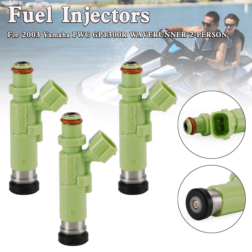 3X Fuel Injector Assembly 60T-13761-00-00 for Yamaha GP1300R (2003–2008)