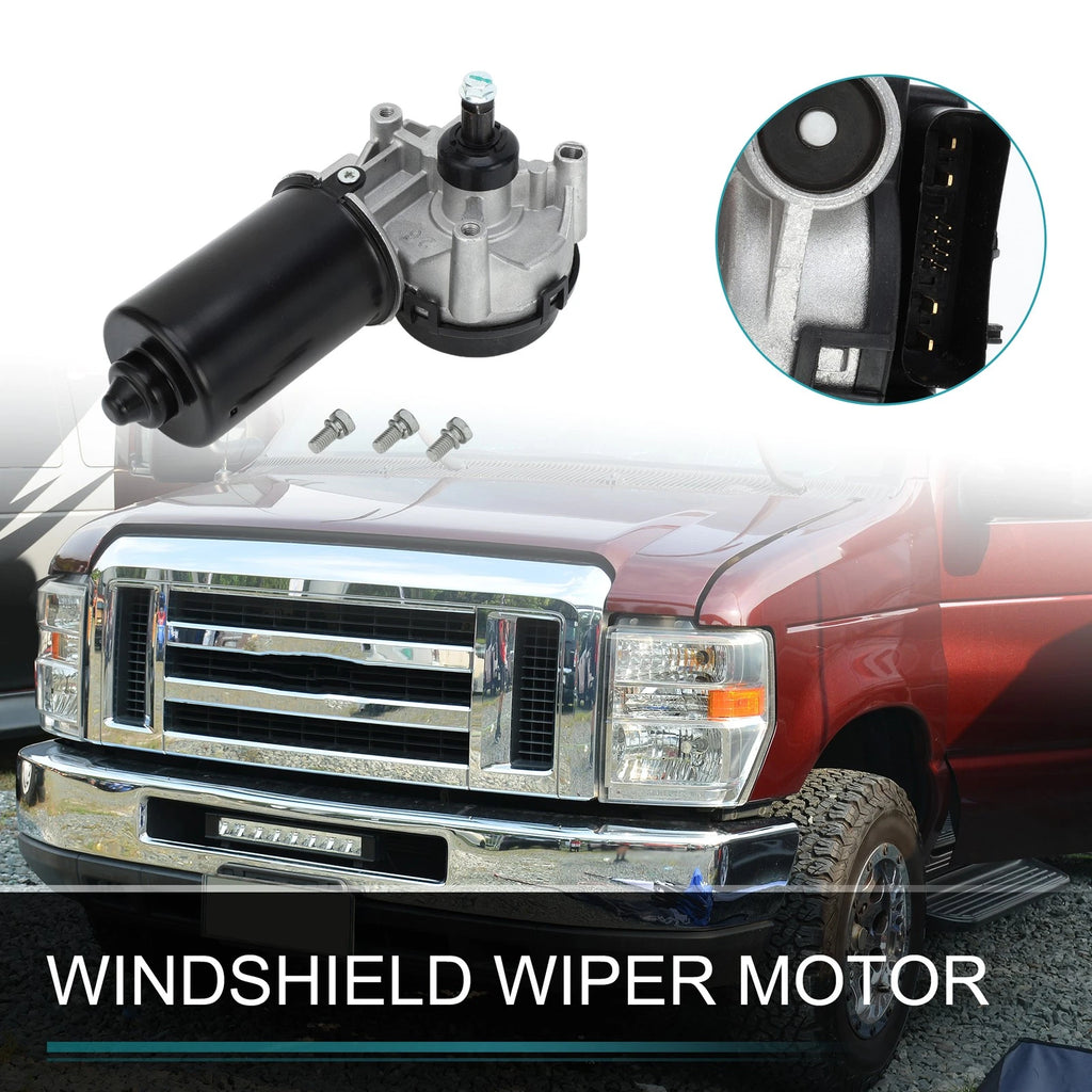 Front Windshield Wiper Motor Replacement for Ford E-150 E-250 (2005–2014)