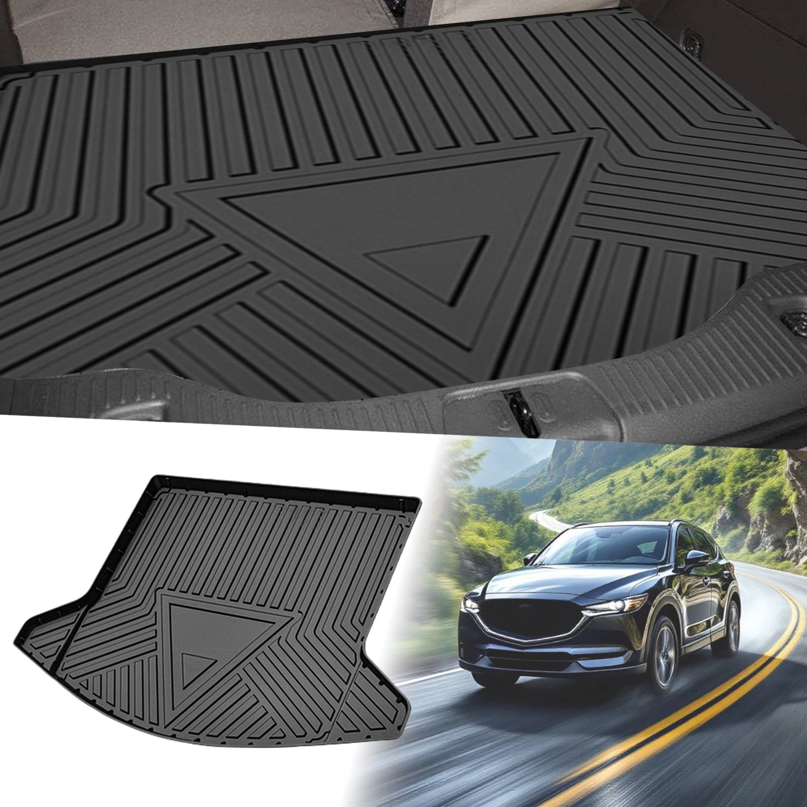 Rear Trunk Cargo Liner Flat Face for Mazda CX-5 (2017–2024) TPE 1 Pc