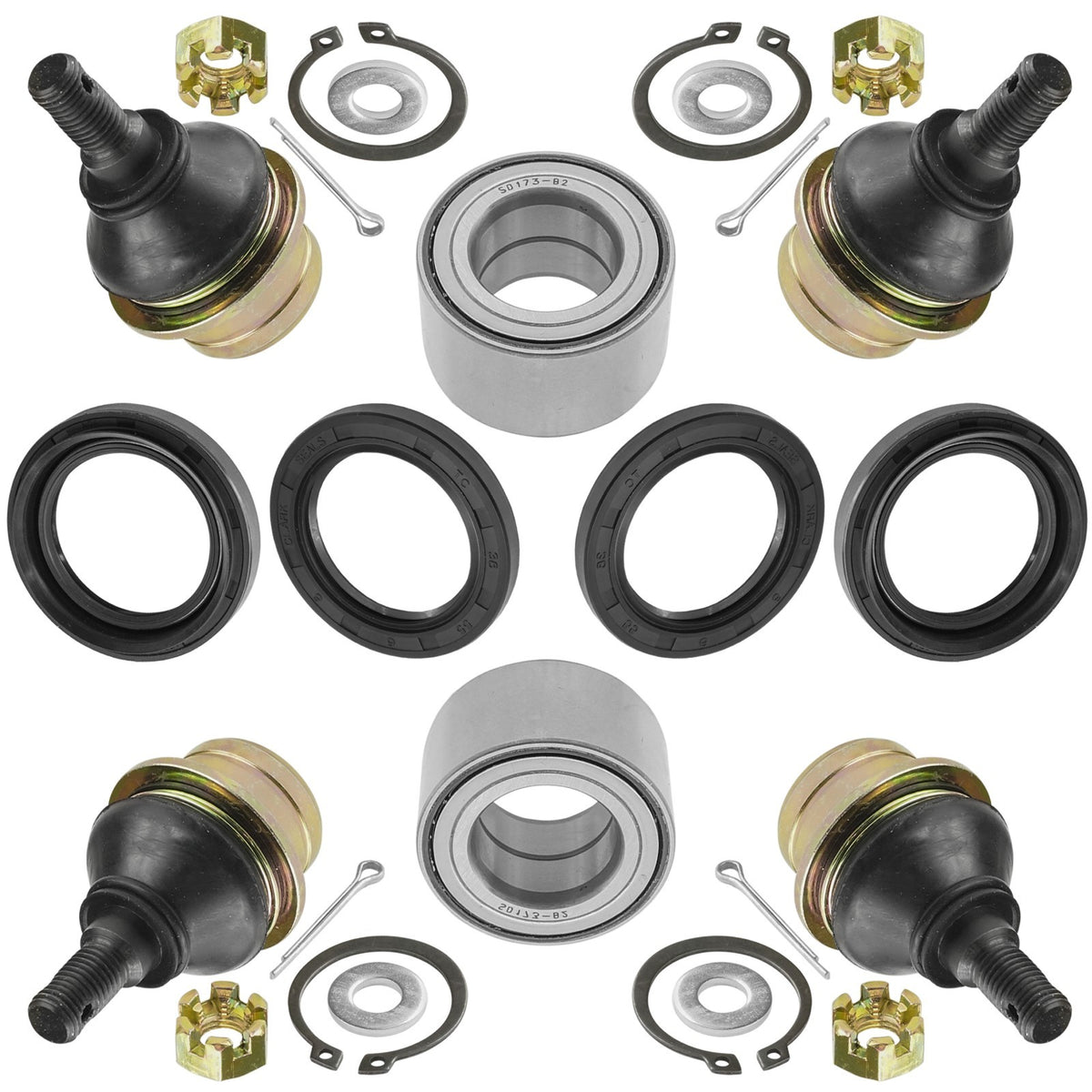 Front Knuckle Ball Joint Bearing Replacement for Suzuki LT-A500X Kingquad (2008–2018)