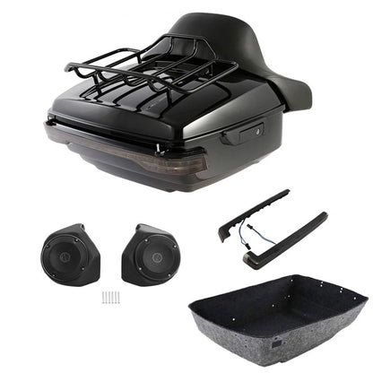 Trunk Pad Rack Light Speakers for Harley Touring CVO Street Glide (2014–2026)