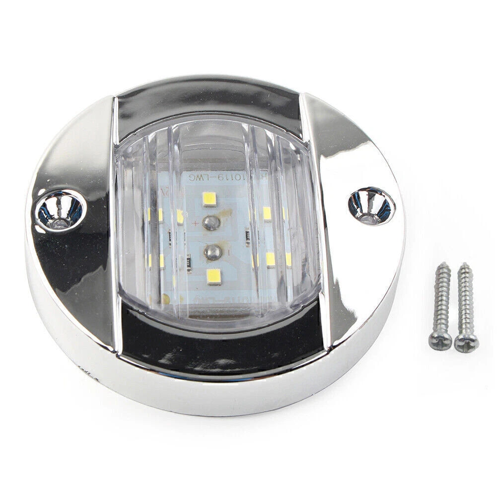 Round 12V 6-LED Side Marker Light for Truck Trailer RV Boat