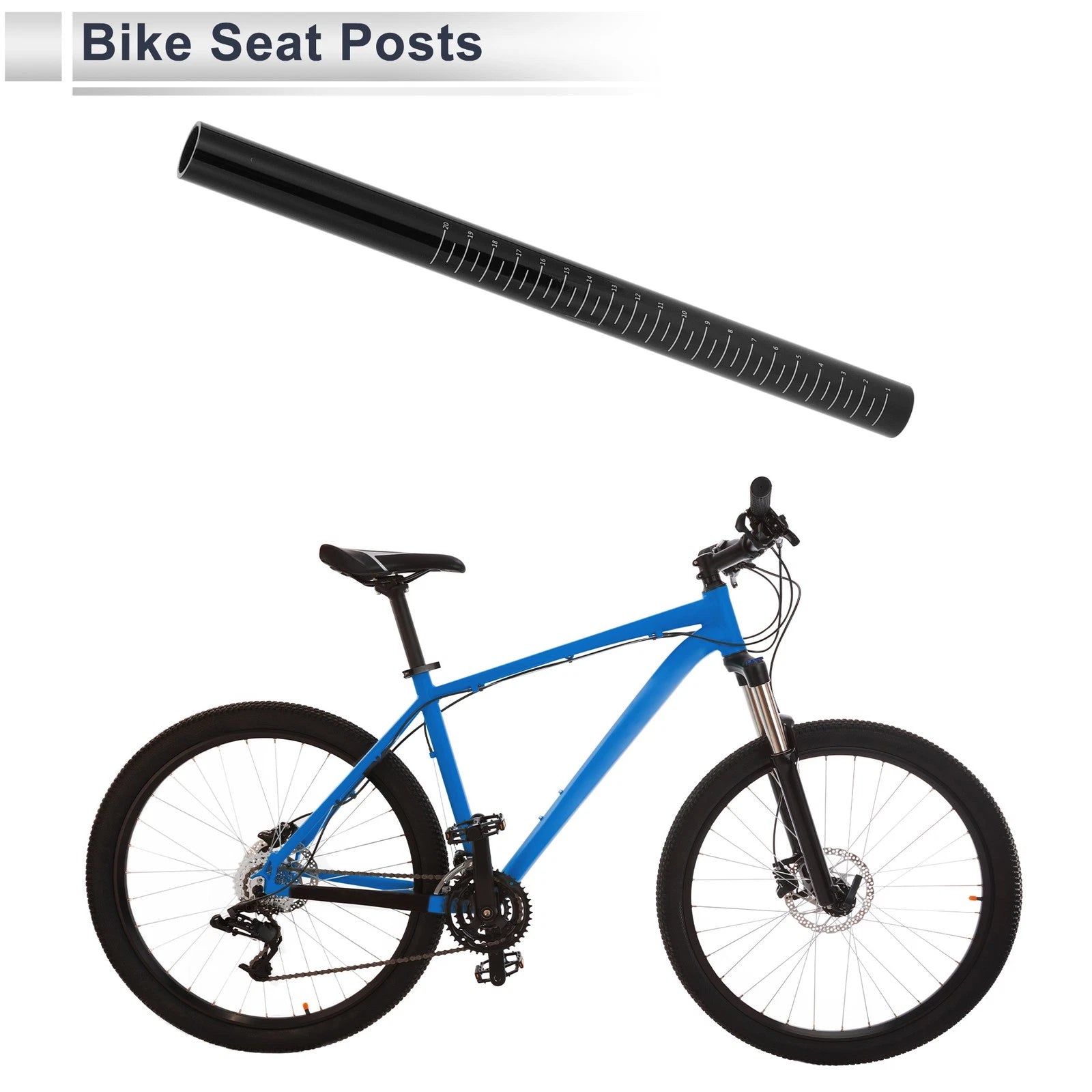 Bike Seat Post 22.2x300mm Lightweight Replacement for Universal (2000–2026)