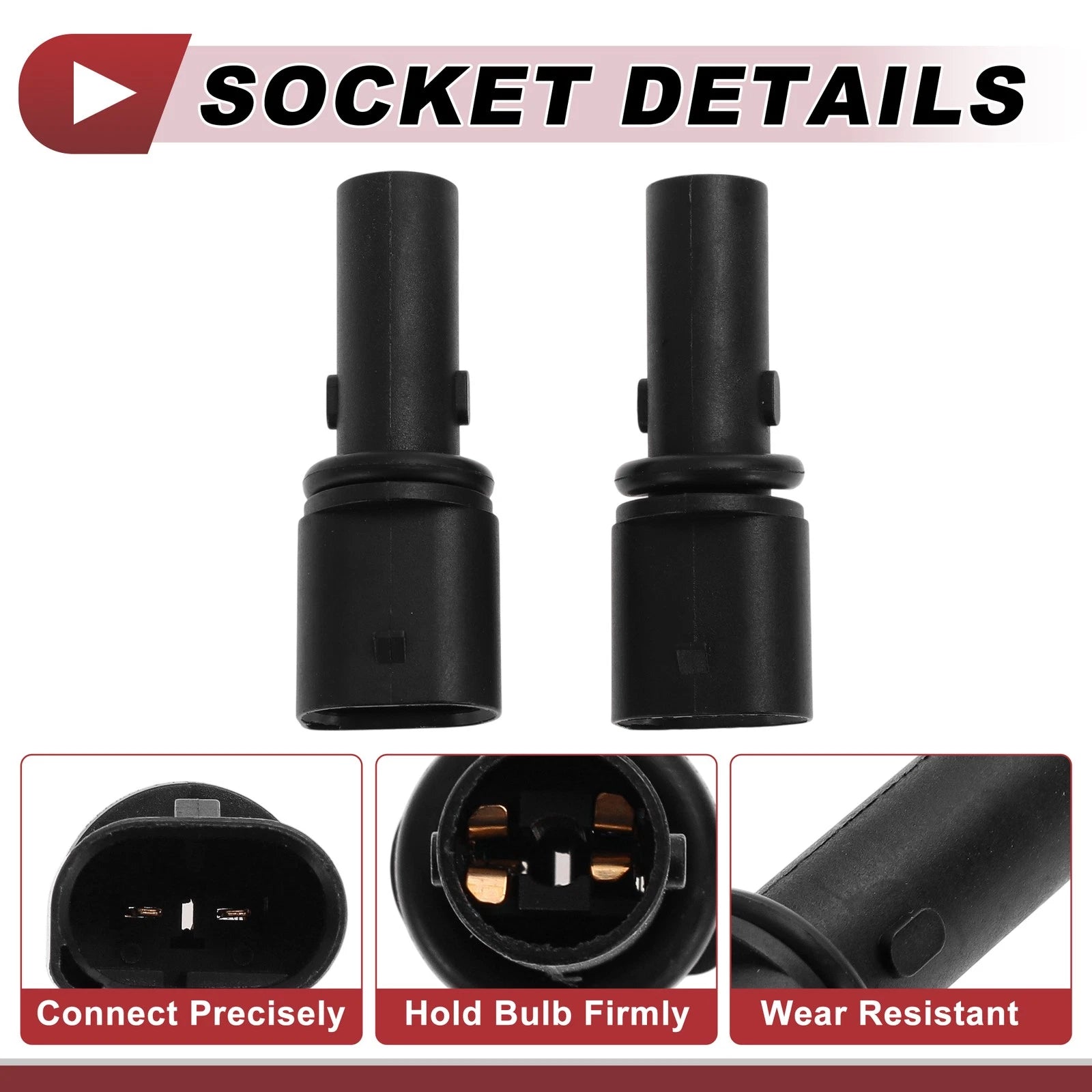 2 Pcs Parking Light Socket for BMW 3 Series E46 (1997–2006) No. 8380205