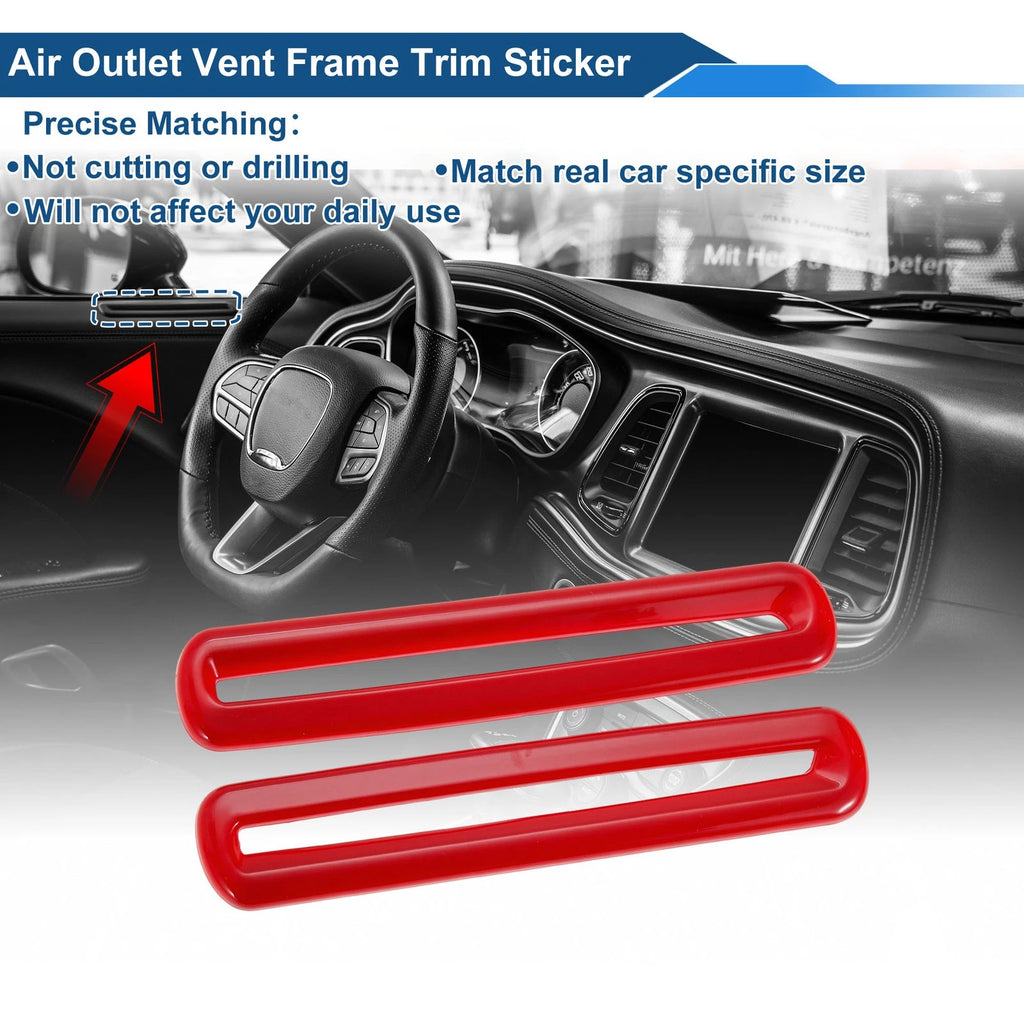 Air Condition Outlet Vent Trim Cover Frame for Dodge Challenger (2015–2023)
