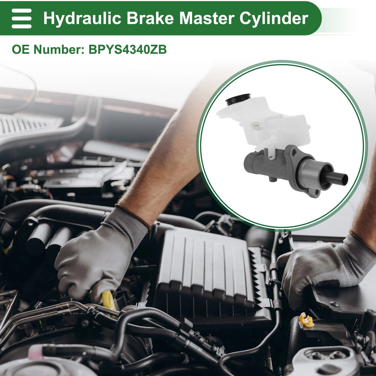 Brake Master Cylinder Reservoir No.BPYS4340ZB for Mazda 3 (2004–2013)