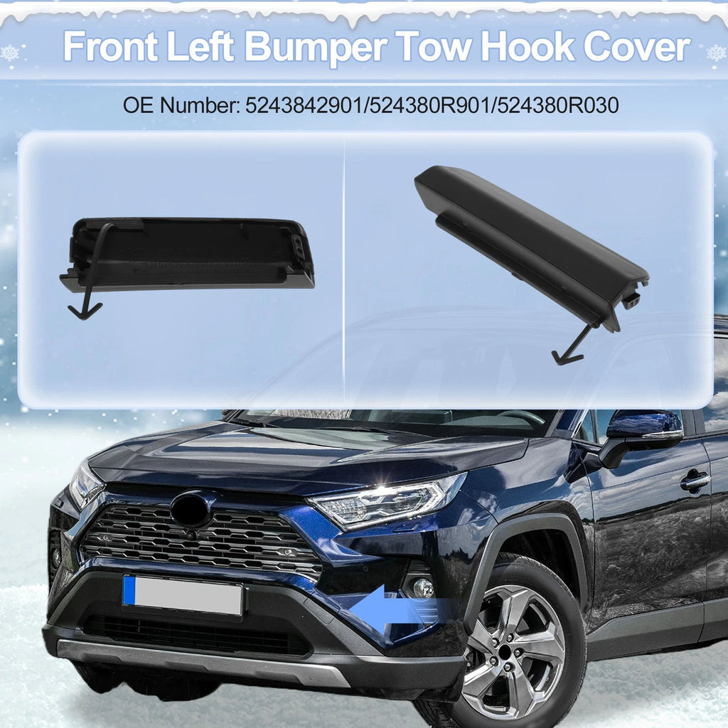 Tow Hook Cover Cap Left Front Replacement for Toyota Avensis (2015–2018)