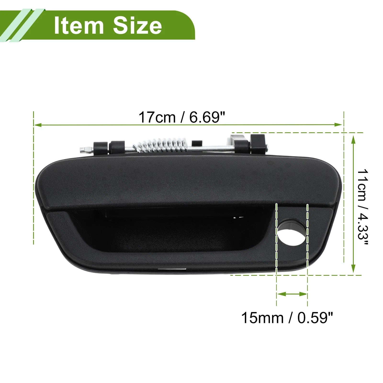 Exterior Door Handle for Chevrolet Spark (2013–2016) No.95227886 Black Front Left