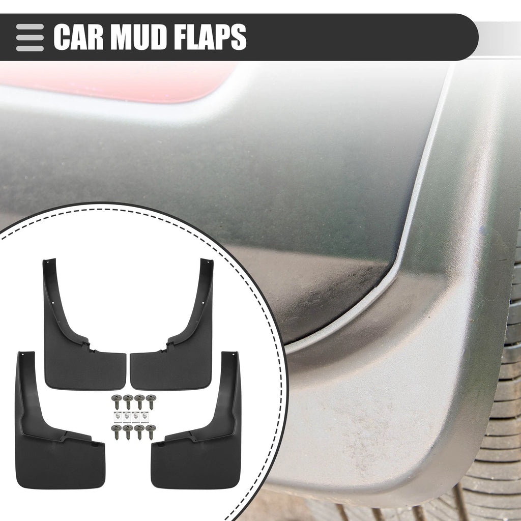 Car Mud Flaps Splash Guards Front Set with Screws for Ford Ranger (2019–2022)