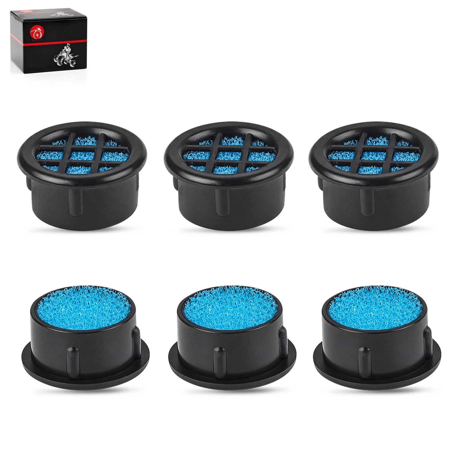 6x Air Box Filter Vents for ATV UTV Motorcycle (Fits )