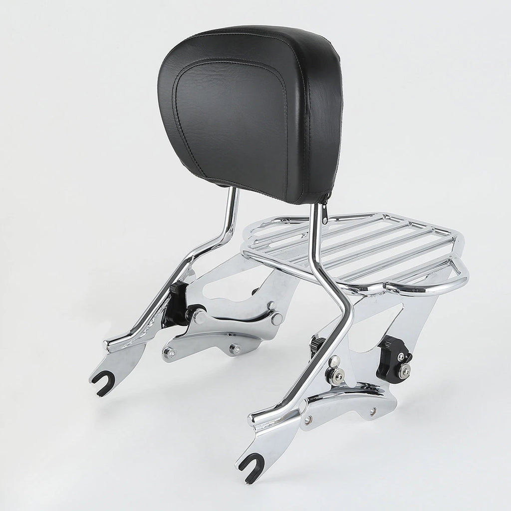 Sissy Bar Luggage Rack Backrest & Docking Hardware for Harley Touring (2014–2023)