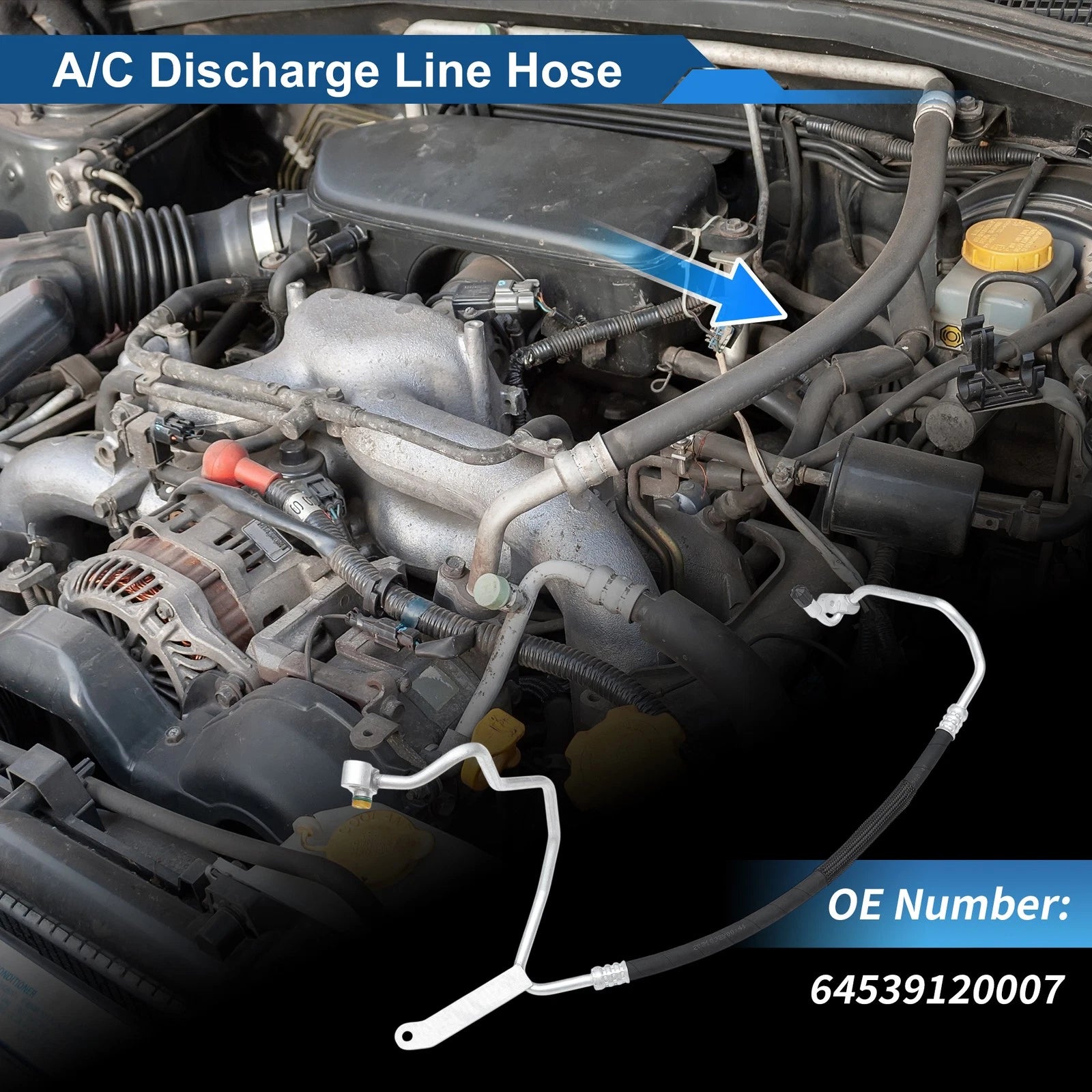 A C Refrigerant Liquid Hose Replacement for BMW 740i (2009–2015)