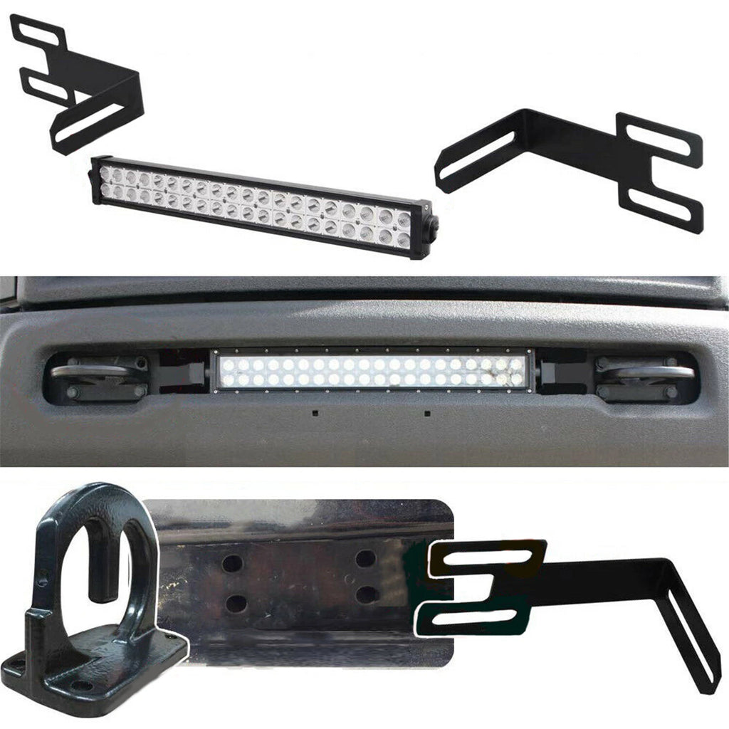 LED Lightbar Lower Bumper Mount Brackets for RAM 2500 3500 (2003–2018)