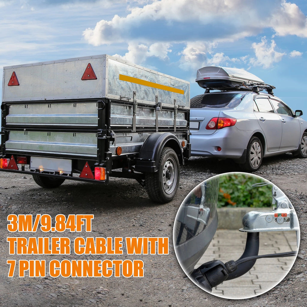 Trailer Light Board Extension Cable 7 Pin for RV Trailer (6.56 ft) (2000–2025)