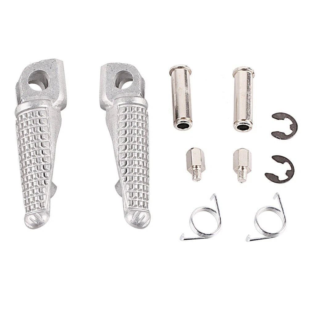 Set of 2 Front Foot Pegs for Kawasaki Z1000 (2007–2013) Silver