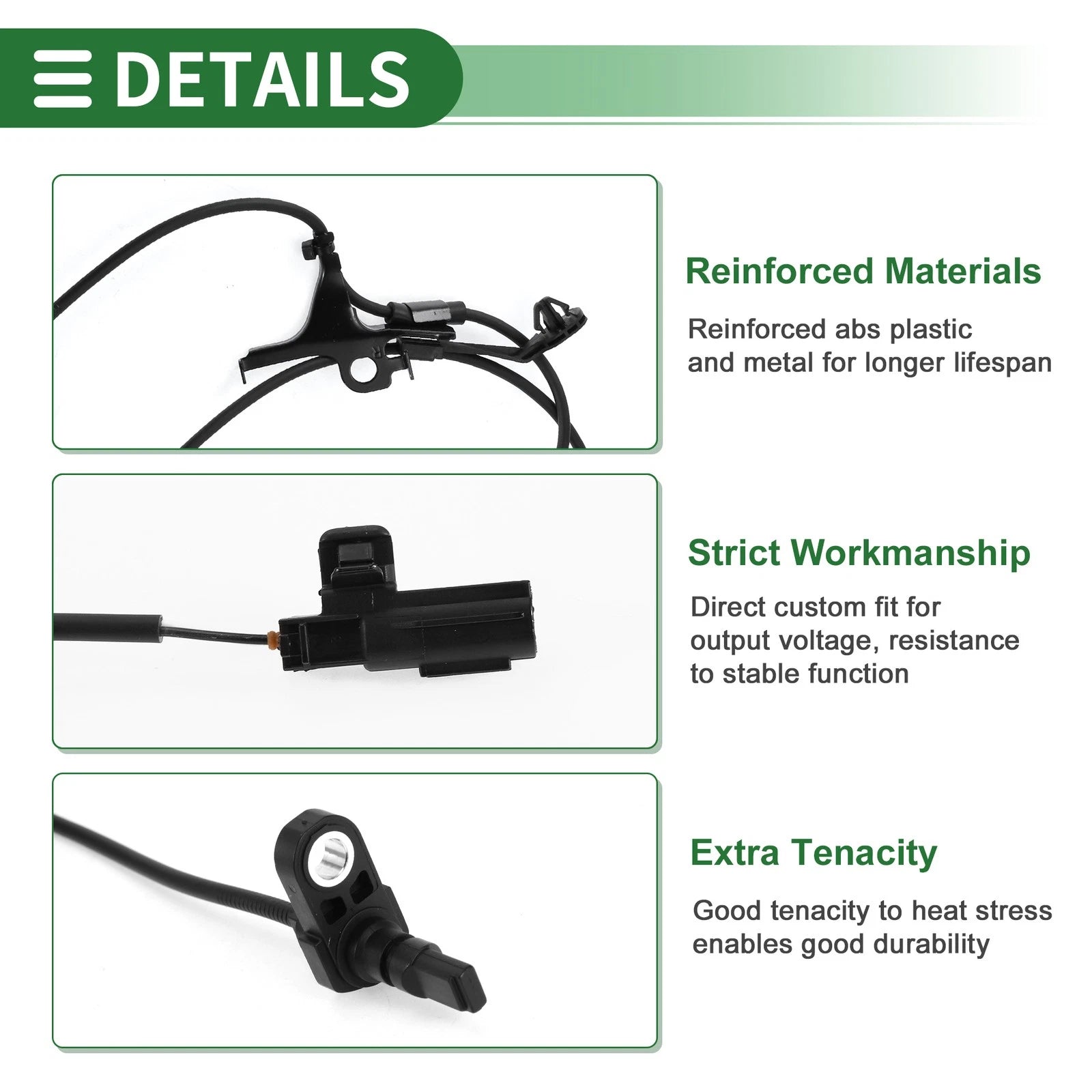ABS Wheel Speed Sensor Replacement for Toyota Prius C Front Right (2012–2017)