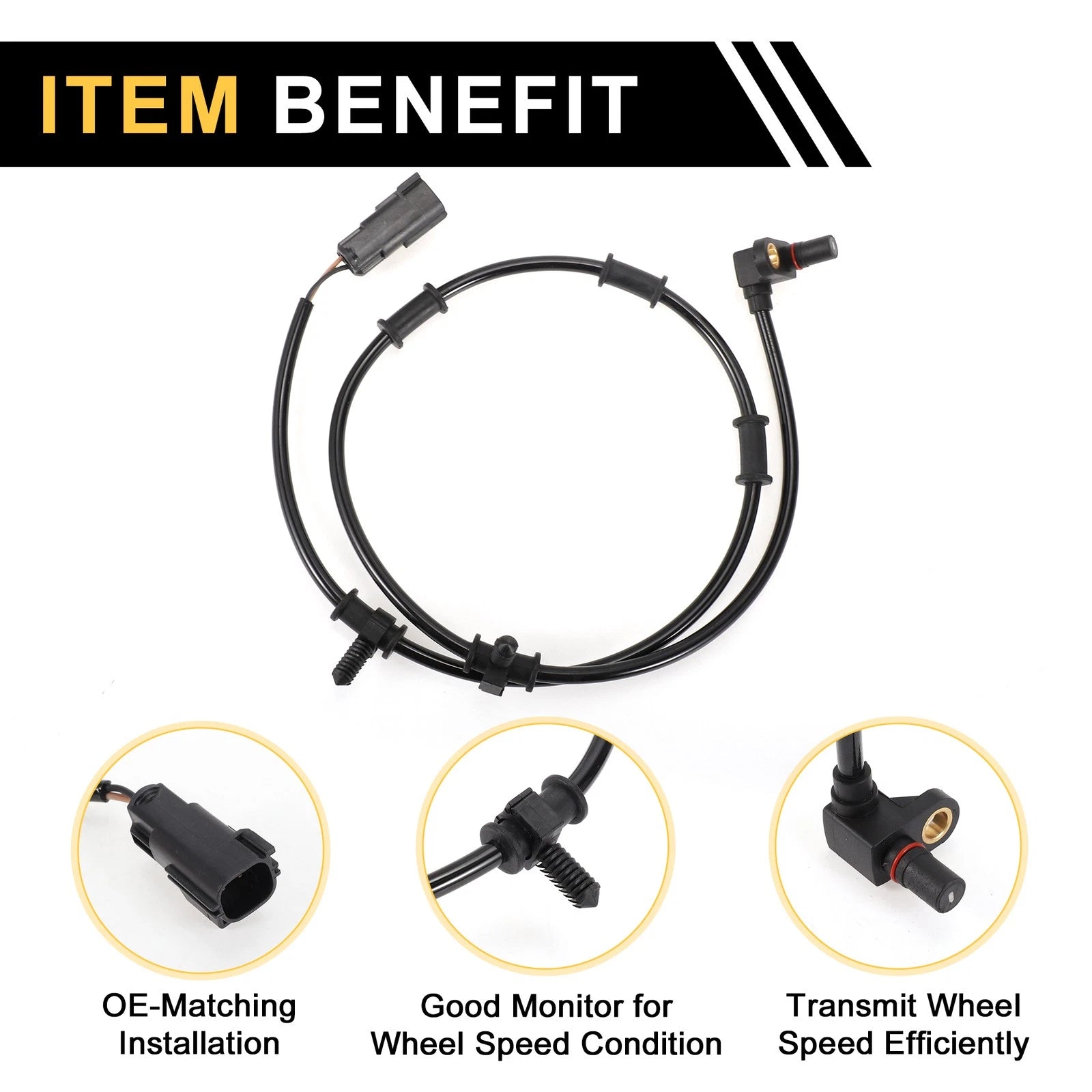 ABS Wheel Speed Sensor No. 5093834AA for Dodge Ram 3500 (2003–2005)