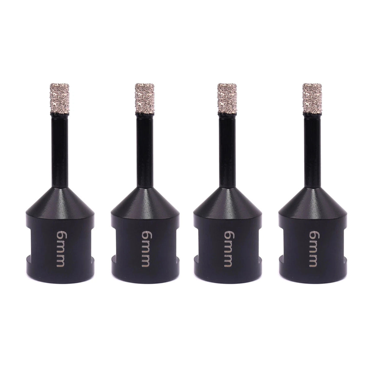 Set of 4 Diamond Coated Hole Saw Bits M14 for Granite Marble Tile Concrete