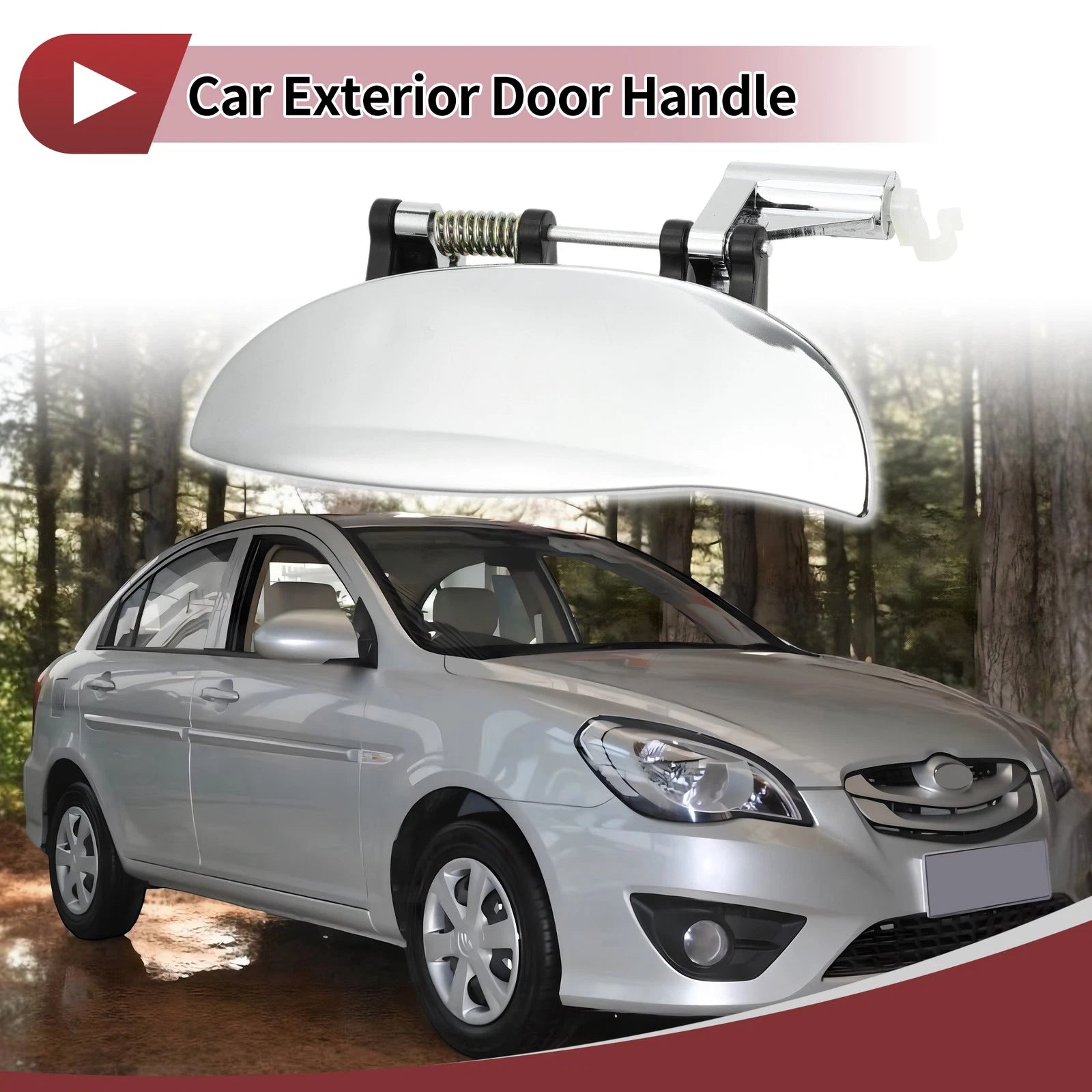 Exterior Door Handle Front Left Replacement for Hyundai Atos (1998–2007)