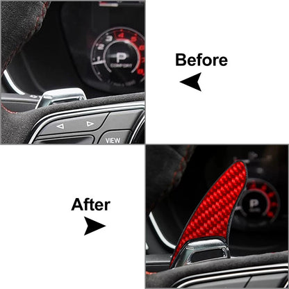 Steering Wheel Shift Paddle Extensions for Audi RS3 RS4 RS5 R8 TT RS (2012–2021)