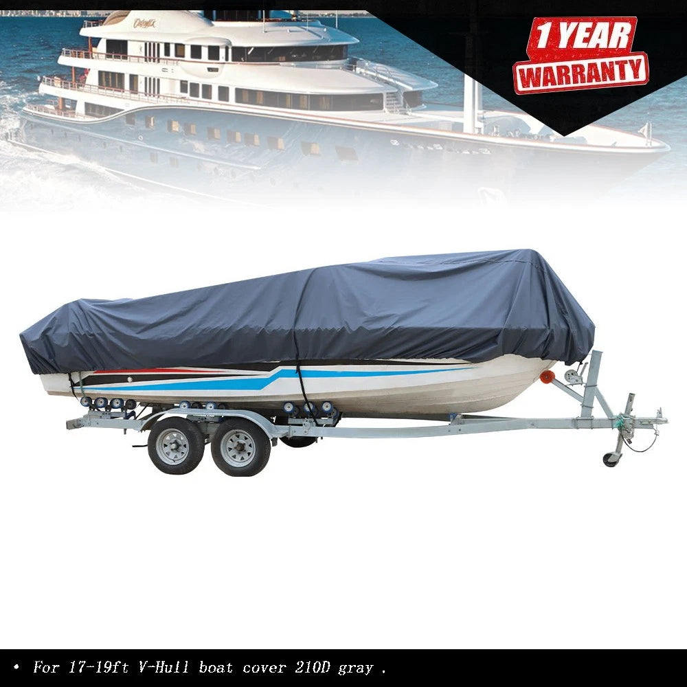 Boat Cover for FT 210D (2017–2019) Waterproof V-Hull Trailerable