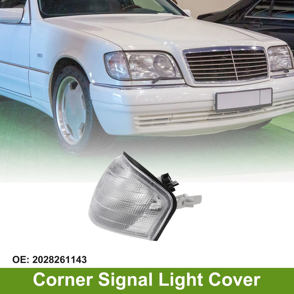 Left Front Corner Signal Light Cover Replacement for Mercedes-Benz (1994–2000)