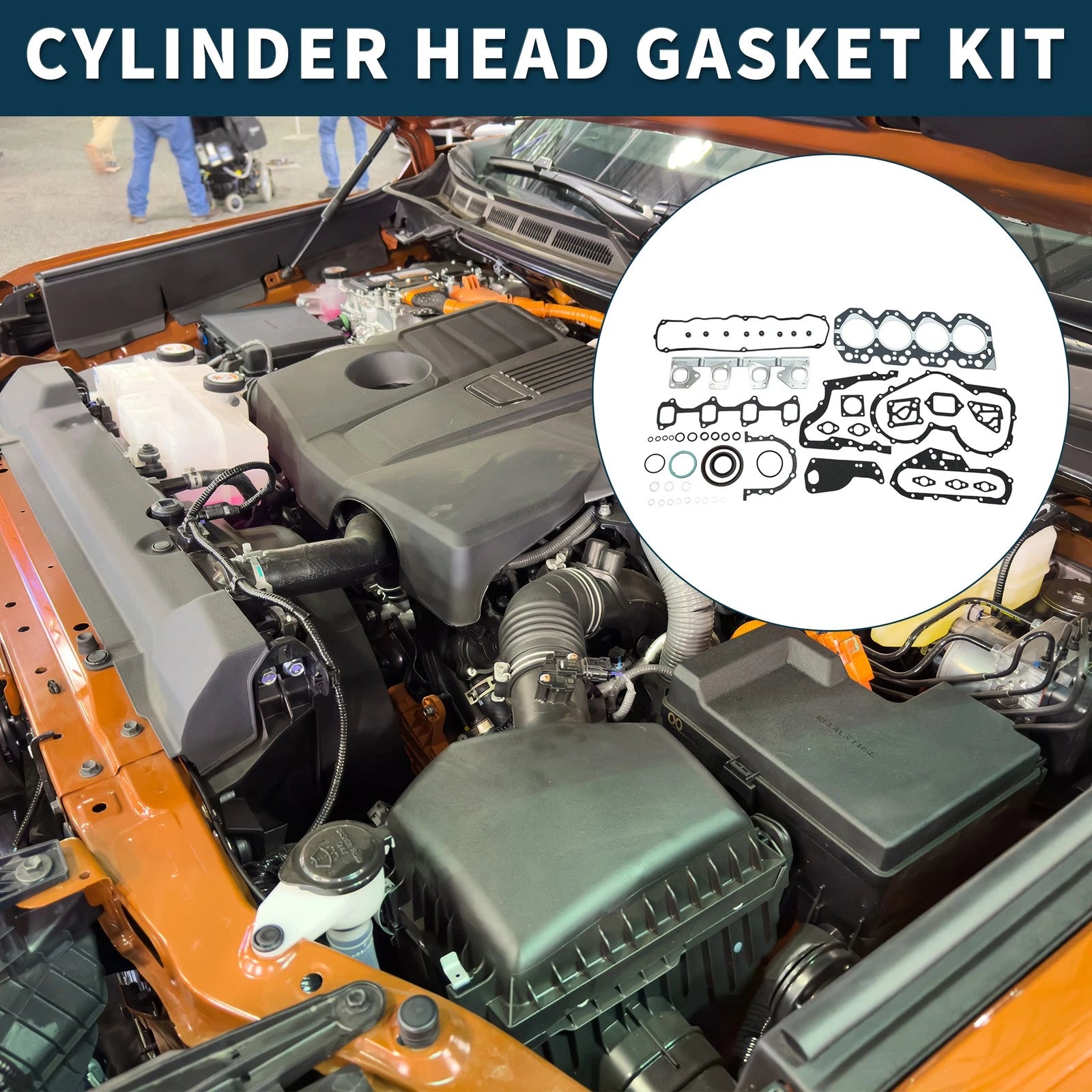Cylinder Head Gasket Kit Replacement for Toyota 14B Engine (1980–1985)