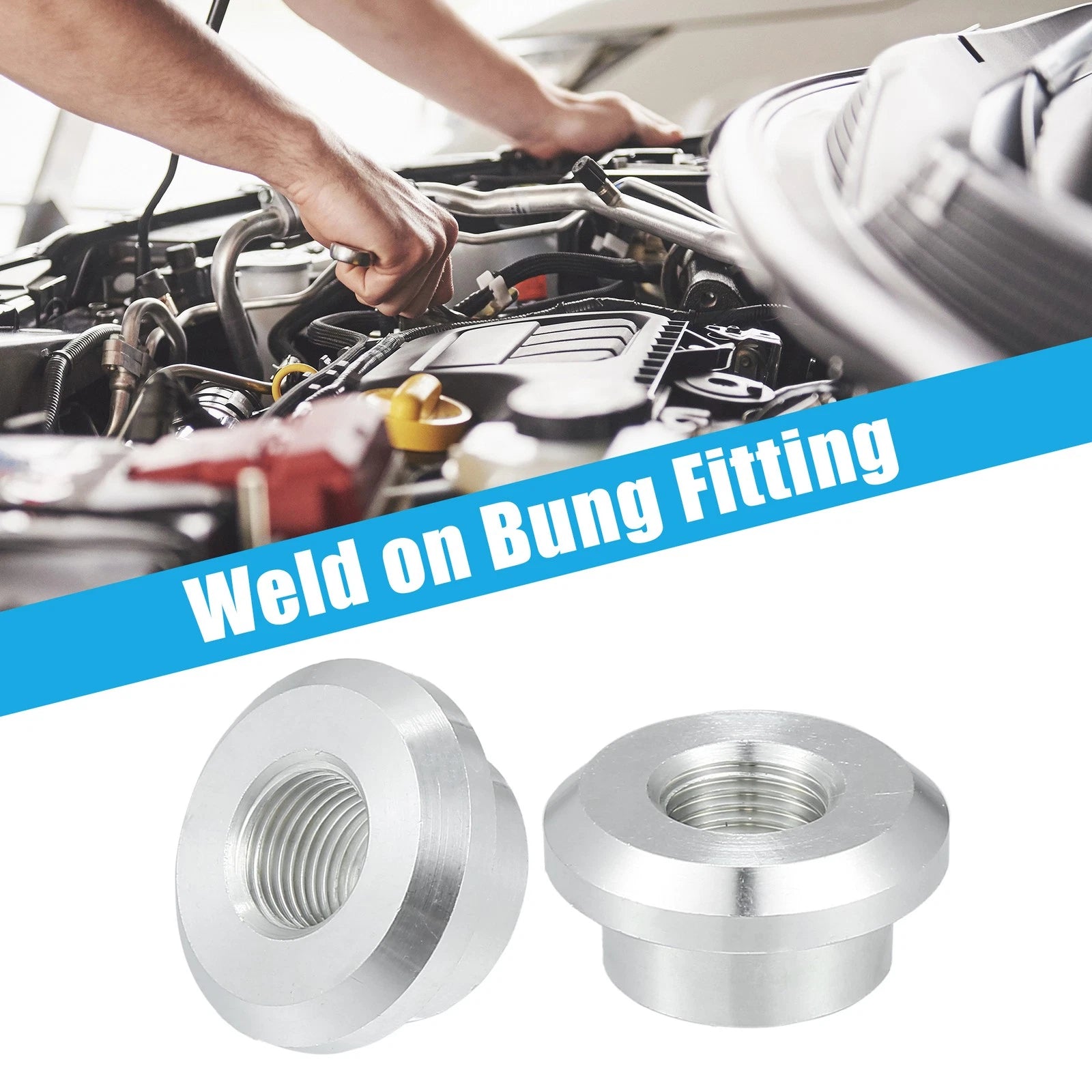 2pcs 1/8" NPT Female Weld on Bung Fitting for Universal Applications